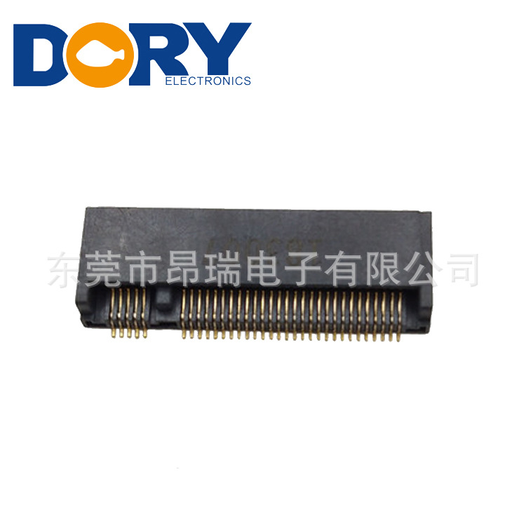 LOTES连接器 APCI0079-M NGFF插座 M.2 SSD连接器67P 0.5PH KEY M